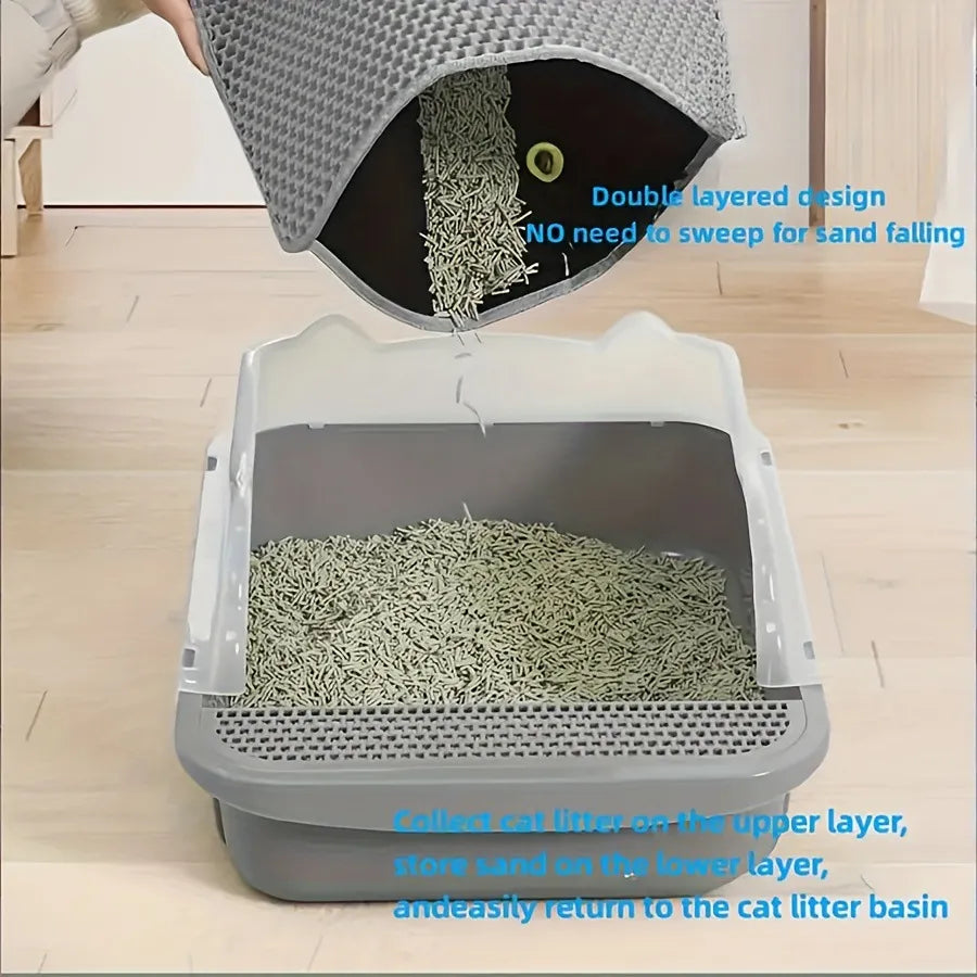 Tokavibes Double-Layer Litter Trap Mat
