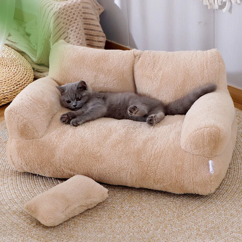 Tokavibes Luxury CalmNest Plush Pet Bed
