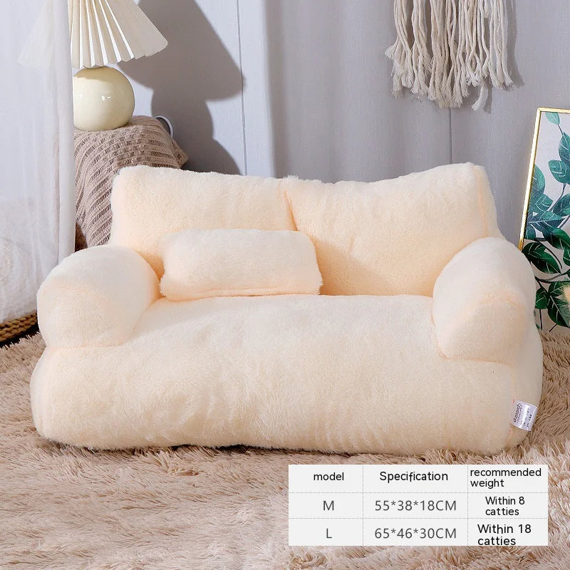 Tokavibes Luxury CalmNest Plush Pet Bed
