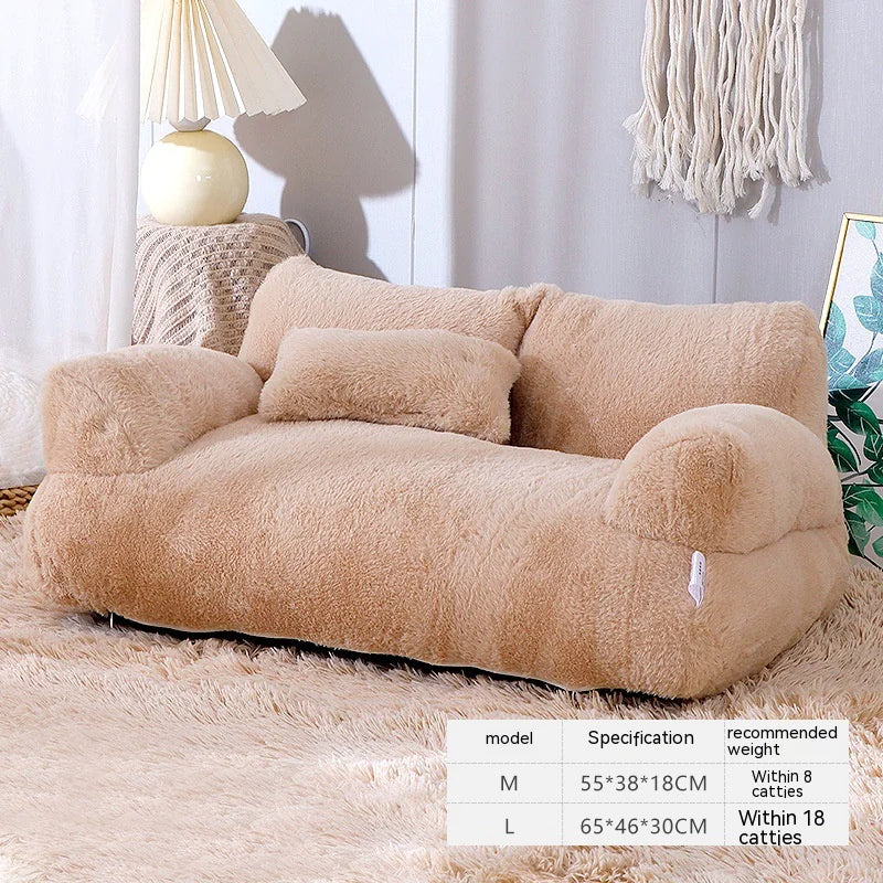 Tokavibes Luxury CalmNest Plush Pet Bed