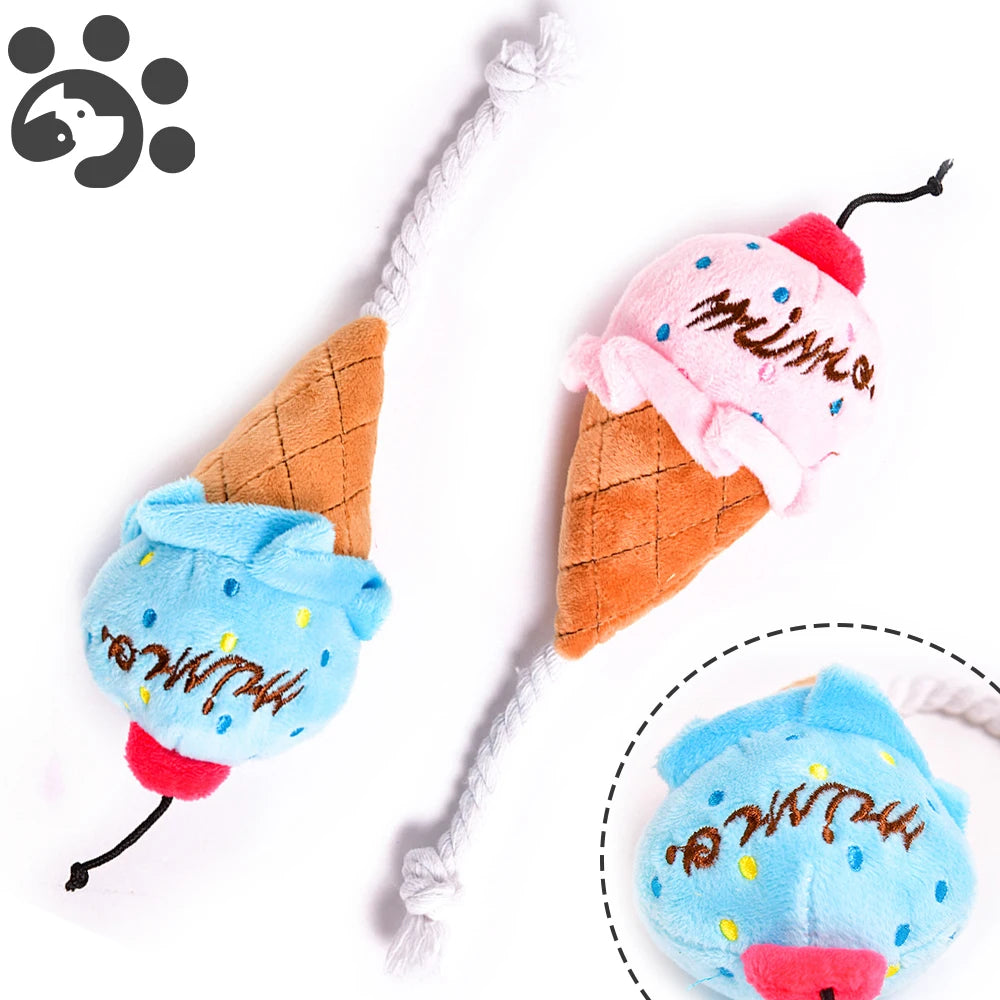 Soft plush pet toy ball