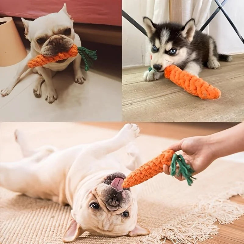 Tokavibes Carrot Knot Rope Chew Toy