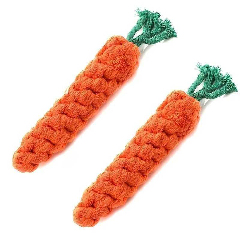 Tokavibes Carrot Knot Rope Chew Toy
