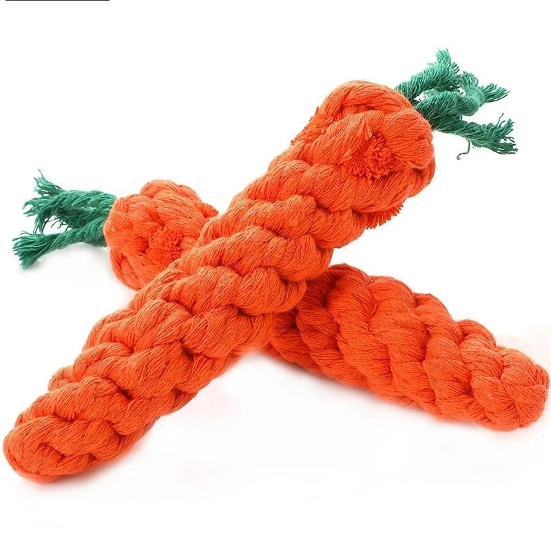 Tokavibes Carrot Knot Rope Chew Toy