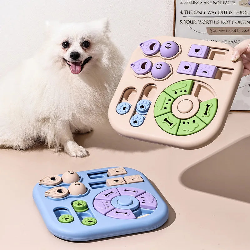 Dog puzzle slow-feeder toy