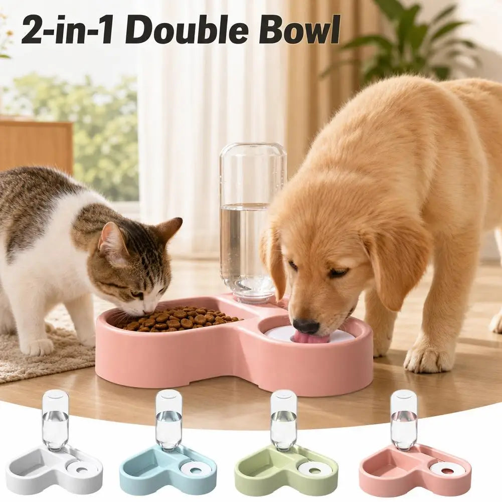 2-in-1 pet feeder and water dispenser