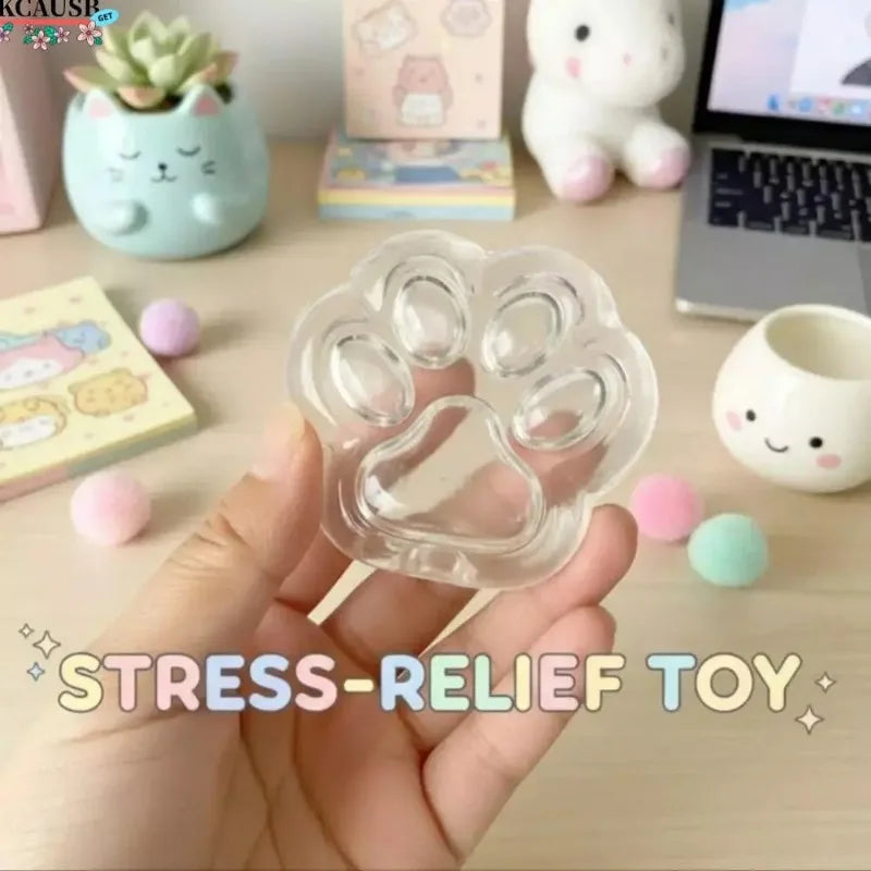 Cat paw squishy ball toy