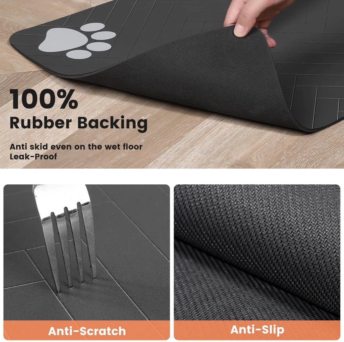 Tokavibes Quick-Dry Pet Feeding Mat