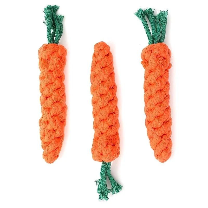 Tokavibes Carrot Knot Rope Chew Toy