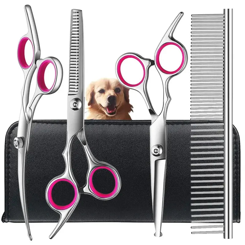 Tokavibes 4-Piece Pet Grooming Scissors Set