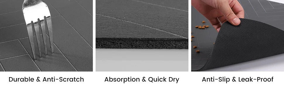 Tokavibes Quick-Dry Pet Feeding Mat