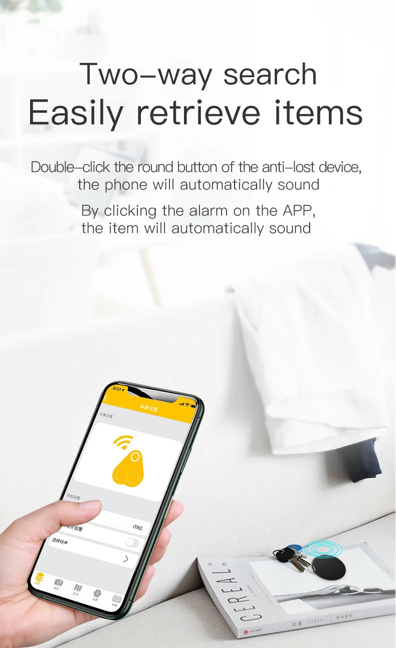Tokavibes Mini Bluetooth Pet & Item Tracker
