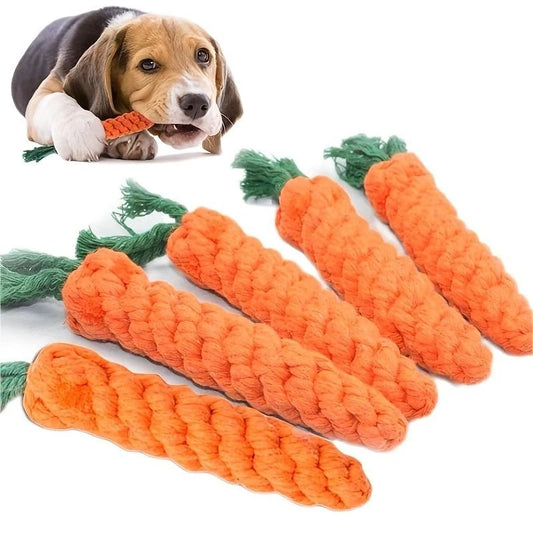 Tokavibes Carrot Knot Rope Chew Toy
