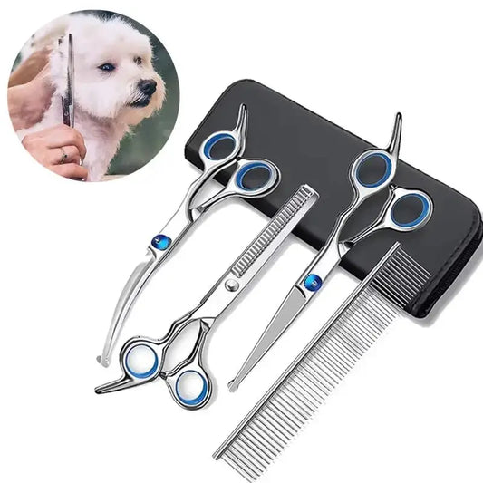 Tokavibes 4-Piece Pet Grooming Scissors Set
