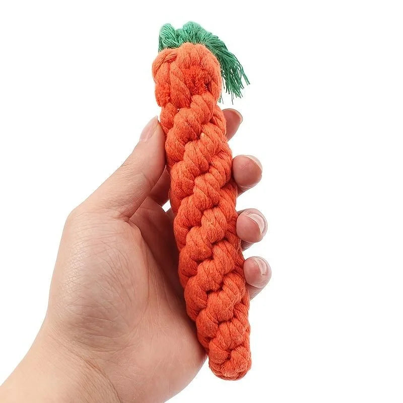 Tokavibes Carrot Knot Rope Chew Toy