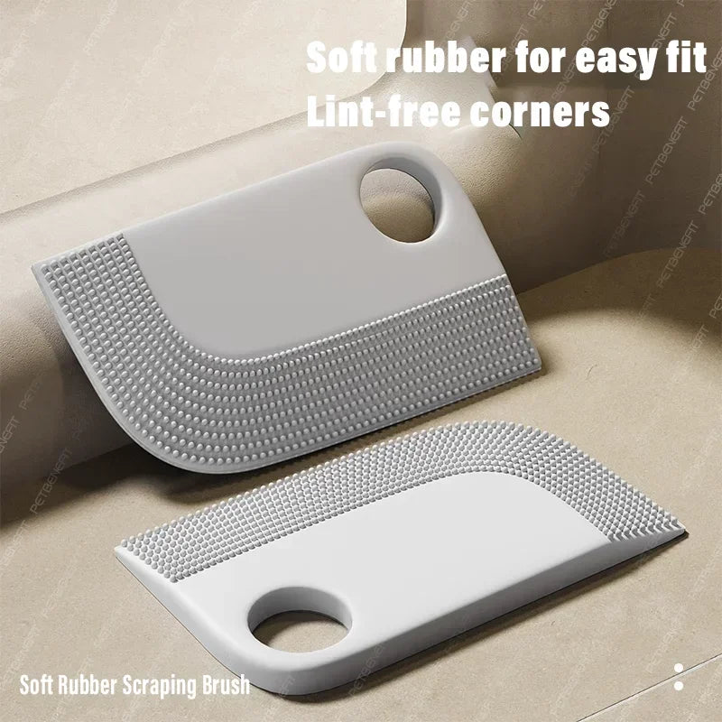 Reusable pet hair cleaning roller