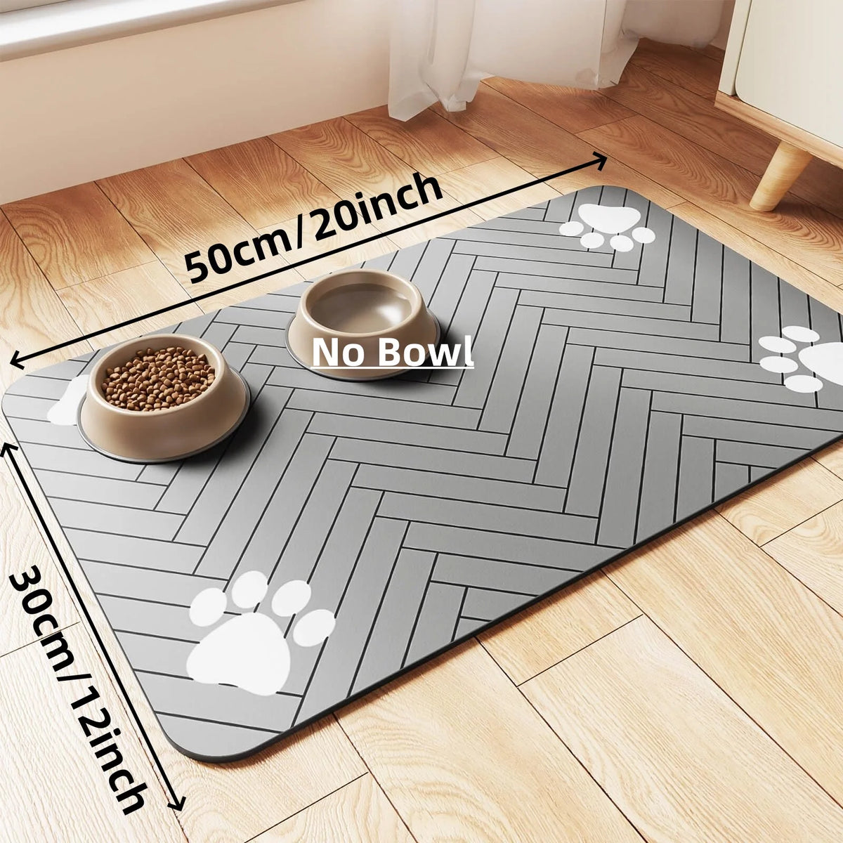 Tokavibes Quick-Dry Pet Feeding Mat