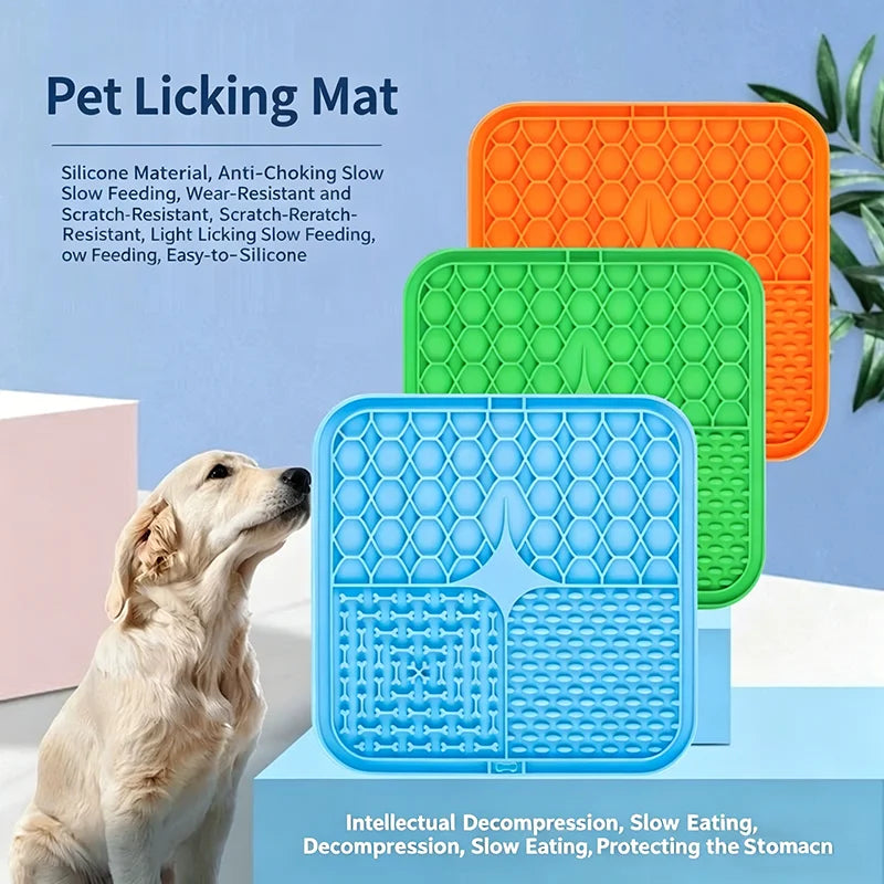 Silicone pet lick mat