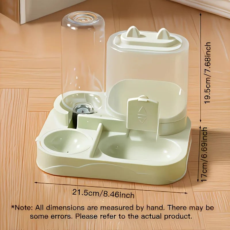 Tokavibes 2-in-1 Pet Feeder & Water Dispenser