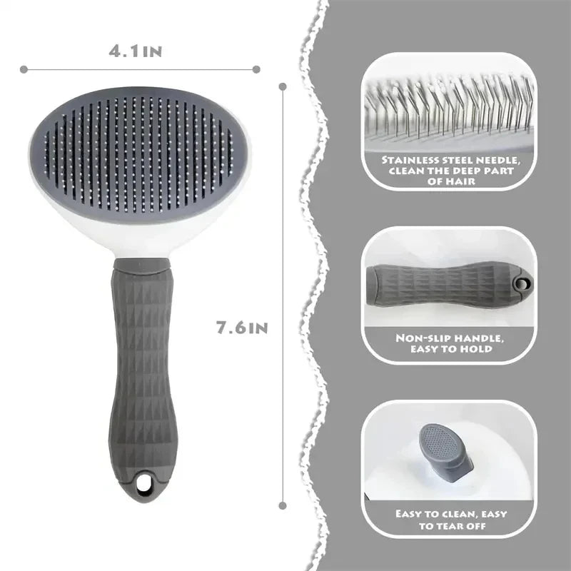 Tokavibes Self-Cleaning Pet Grooming Brush