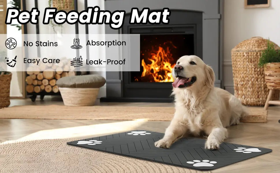 Tokavibes Quick-Dry Pet Feeding Mat