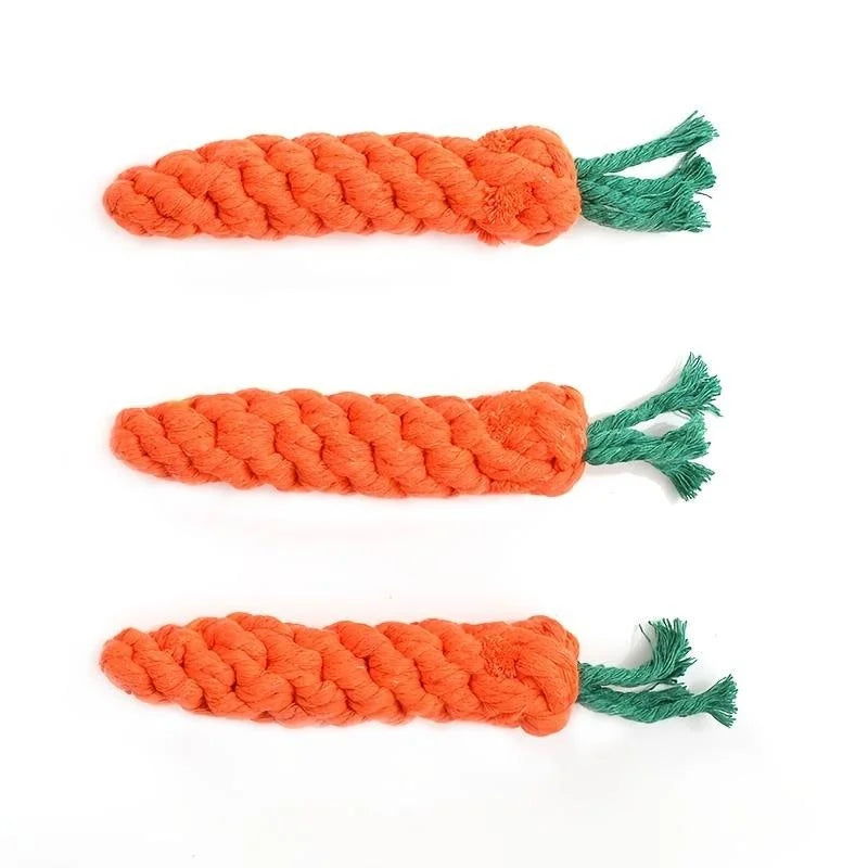 Tokavibes Carrot Knot Rope Chew Toy