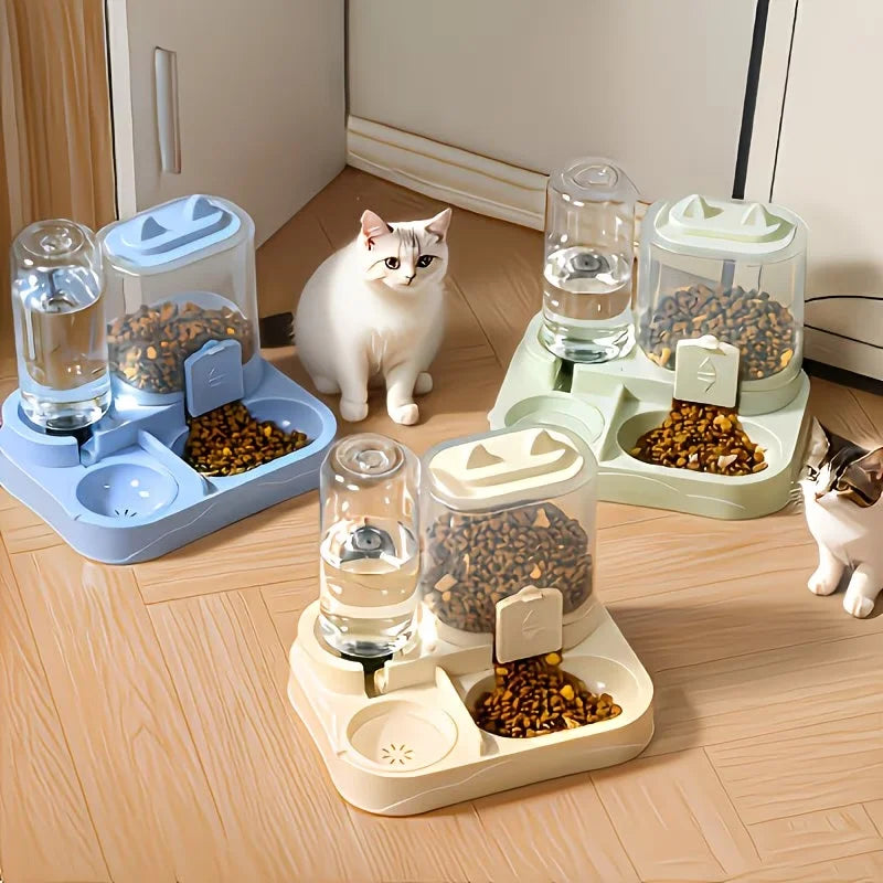 Tokavibes 2-in-1 Pet Feeder & Water Dispenser