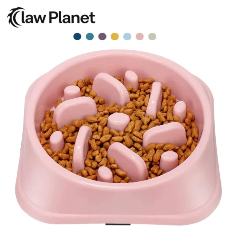Puzzle slow-feeder pet bowl