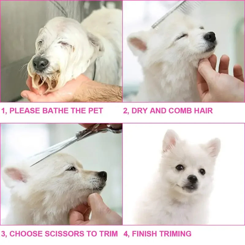 Tokavibes 4-Piece Pet Grooming Scissors Set
