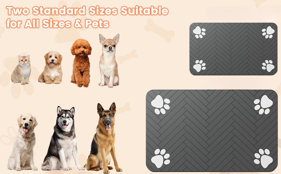 Tokavibes Quick-Dry Pet Feeding Mat