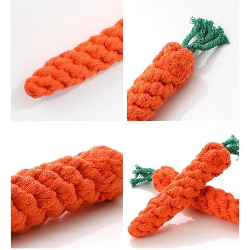 Tokavibes Carrot Knot Rope Chew Toy