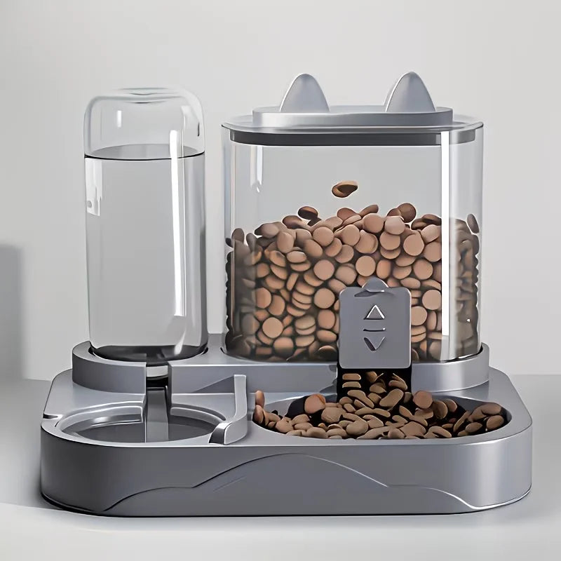 Tokavibes 2-in-1 Pet Feeder & Water Dispenser