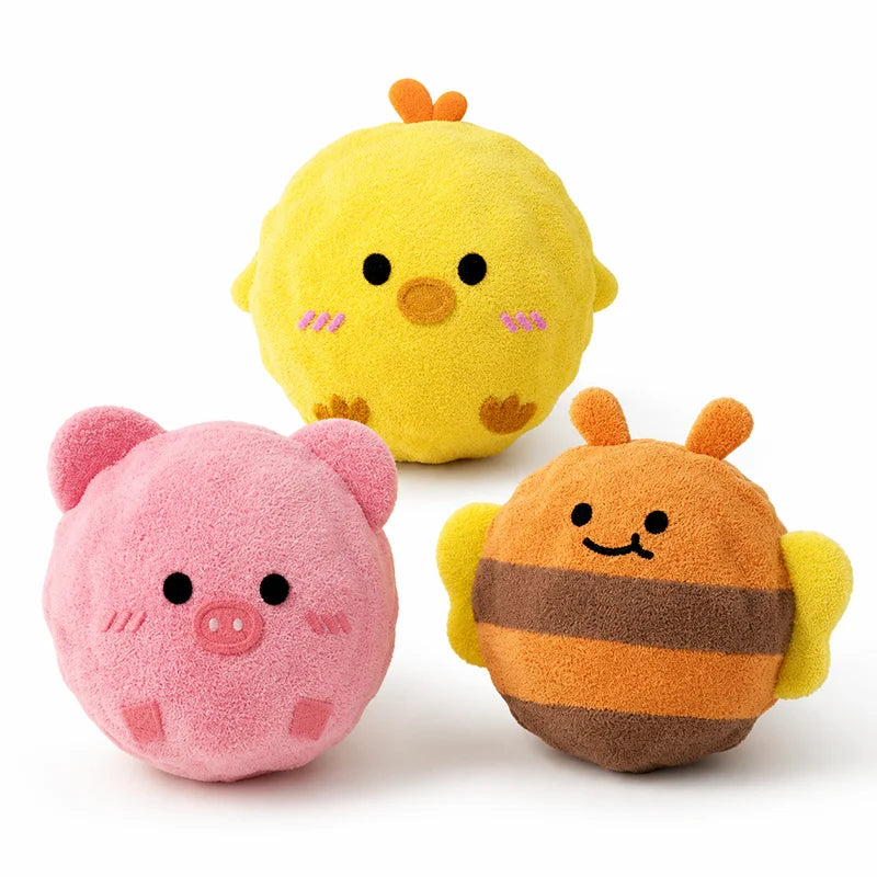 Soft squeaky pet toy ball