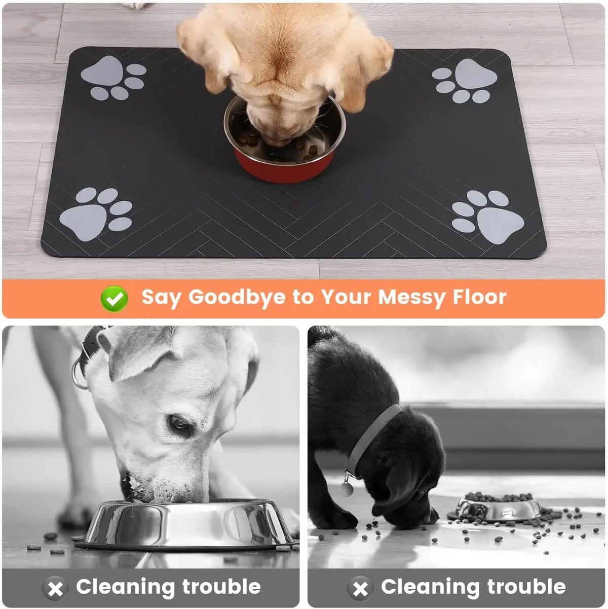 Tokavibes Quick-Dry Pet Feeding Mat