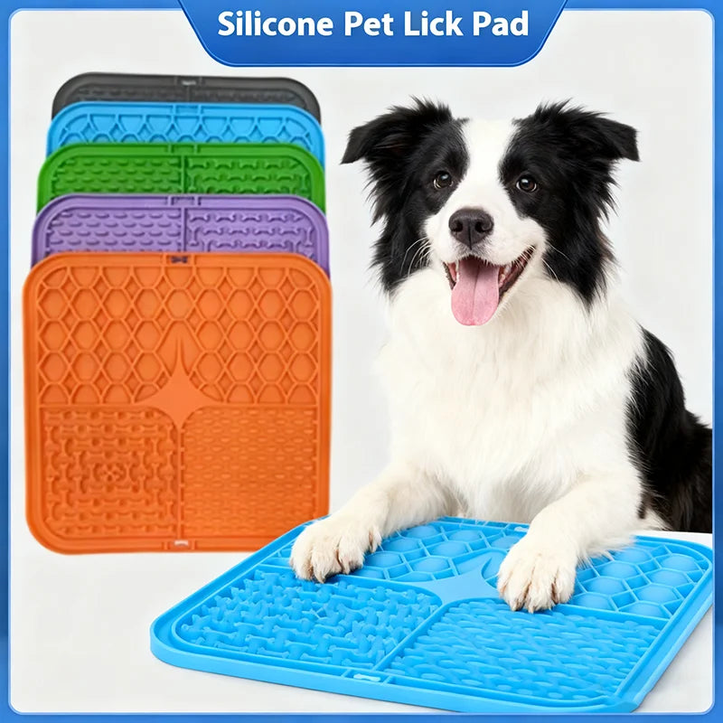 Silicone pet lick mat