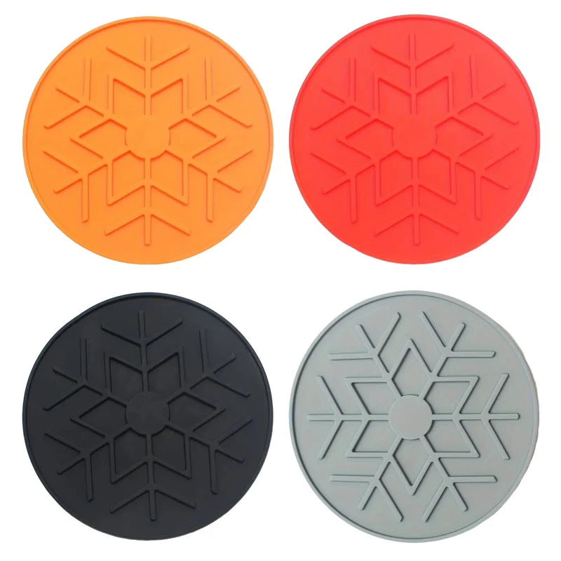 Round silicone pet licking mat