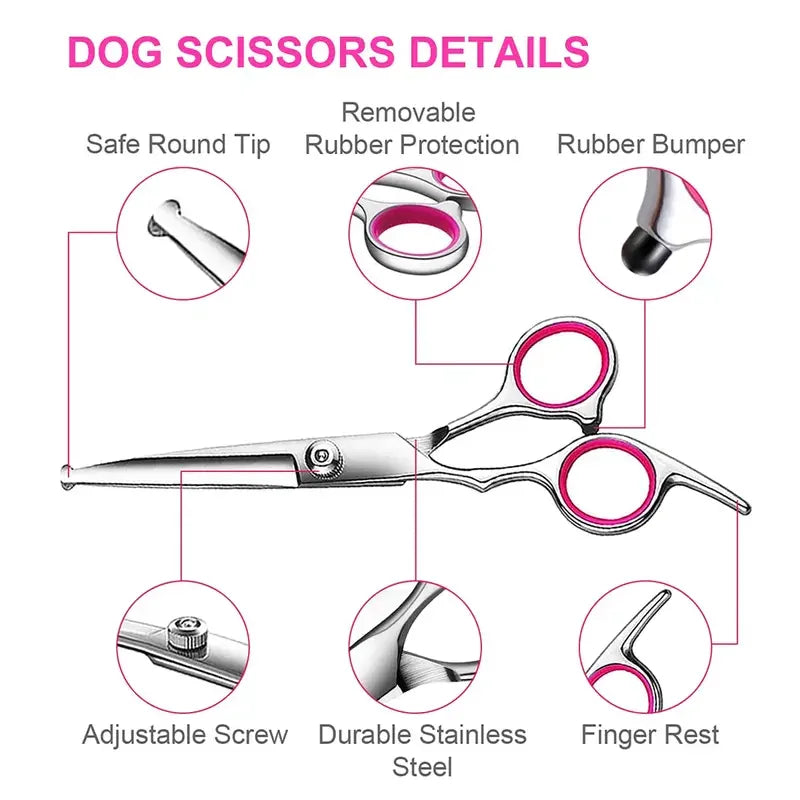 Tokavibes 4-Piece Pet Grooming Scissors Set