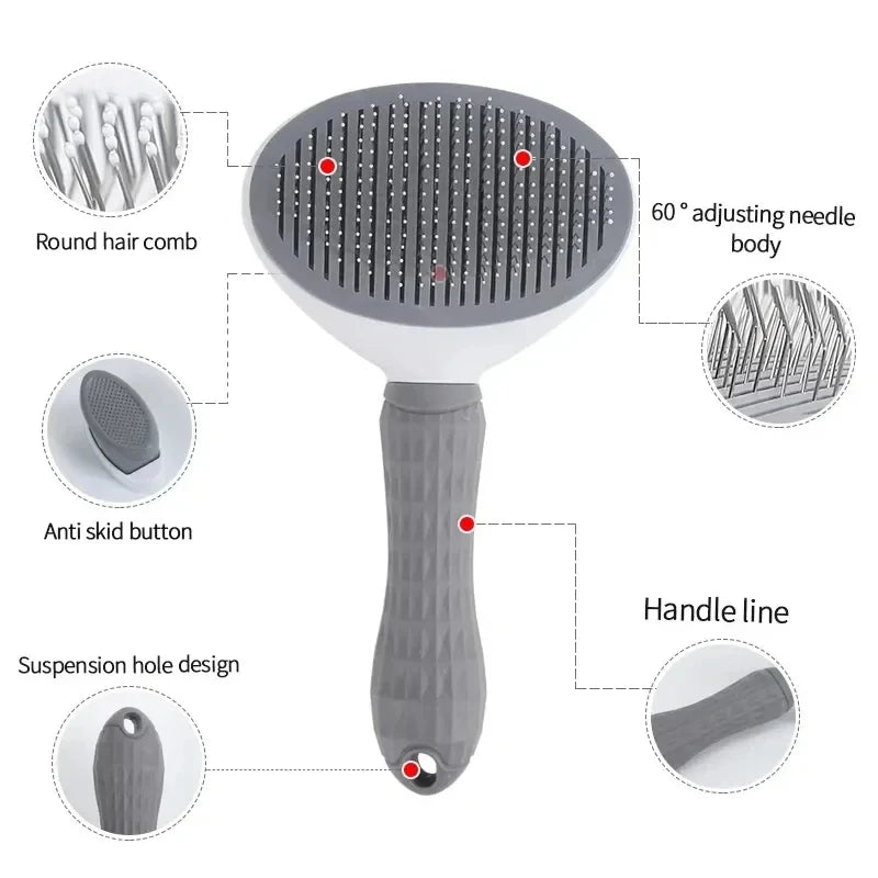 Tokavibes Self-Cleaning Pet Grooming Brush