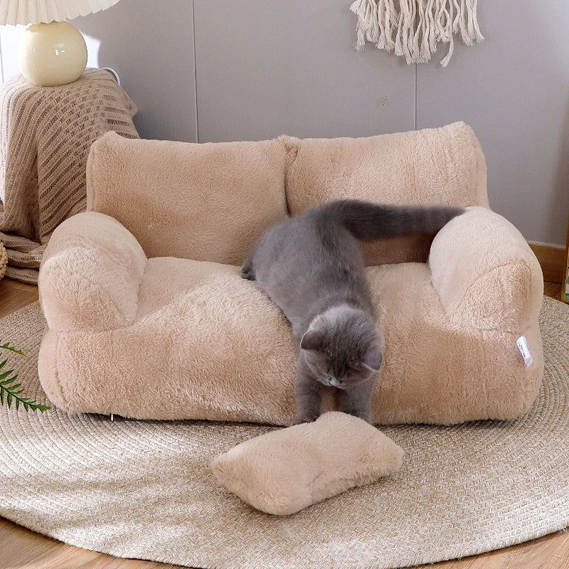 Tokavibes Luxury CalmNest Plush Pet Bed