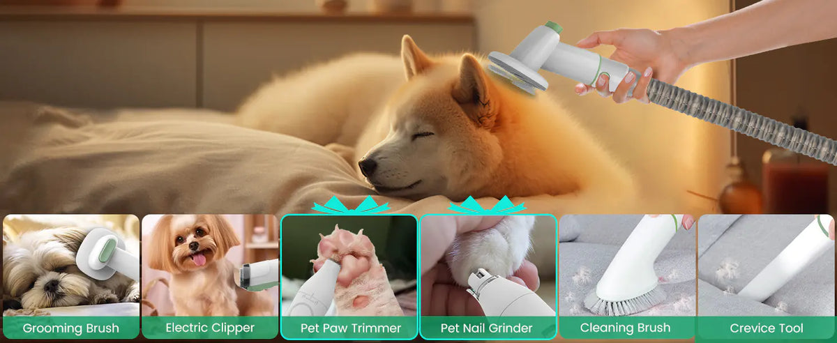 Tokavibes FurFlow Wireless Pet Grooming Vacuum