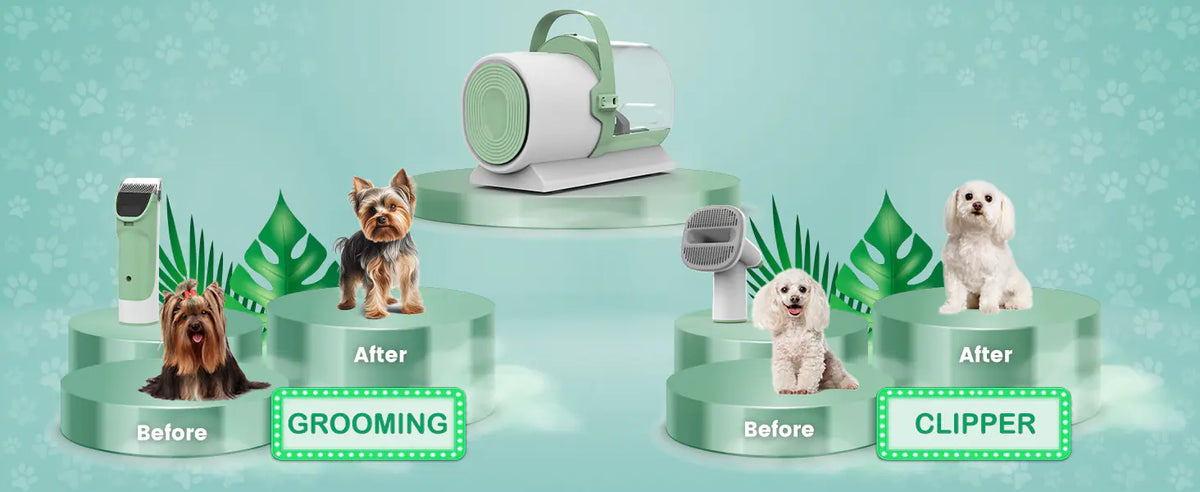 Tokavibes FurFlow Wireless Pet Grooming Vacuum