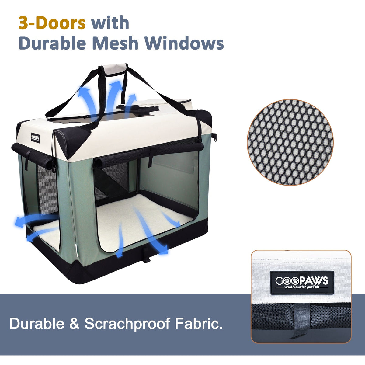 Tokavibes GoPaw Pop-Up Pet Travel Crate