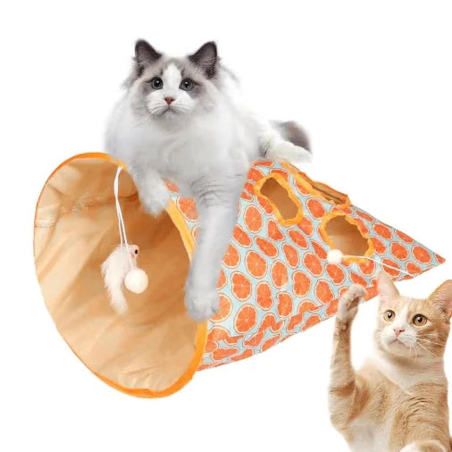 Foldable cat tunnel