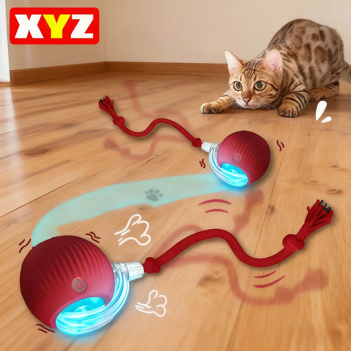 Tokavibes Smart Rolling Cat Toy Ball