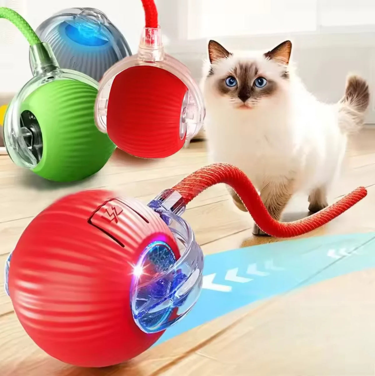 Tokavibes Smart Rolling Cat Toy Ball