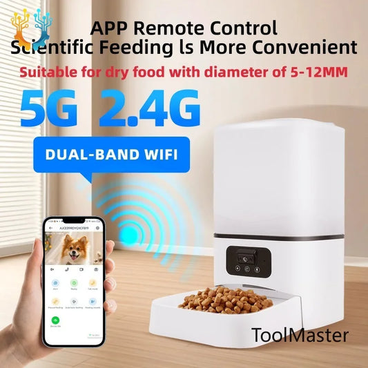Tokavibes VisionFeed 6L Smart Pet Feeder with Camera