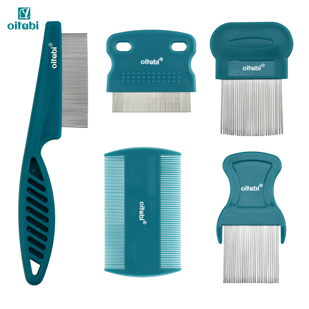 Tokavibes 2-Piece Grooming & Flea Comb Set