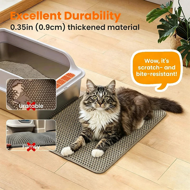 Tokavibes Double-Layer Litter Trap Mat