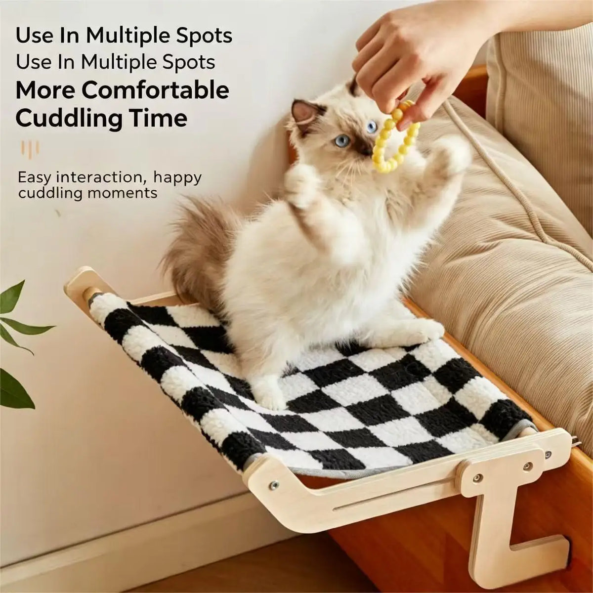 Tokavibes SunRest Wooden Cat Window Perch