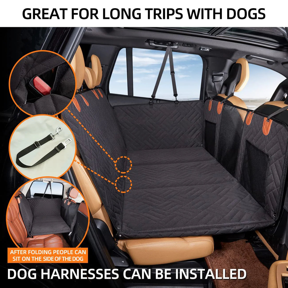 Tokavibes TravelShield Heavy-Duty Pet Car Cover